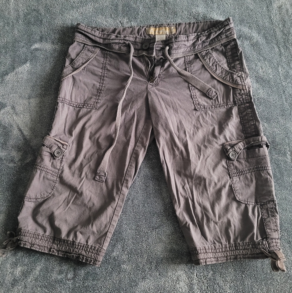Angel Kiss Women's Gray Cargo Shorts